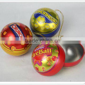 Christmas ball tin