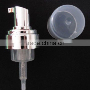 42mm PP Foam Pump with silver plating and overcap