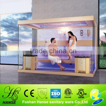 HS-SR1240Y 2 person dry cheapest corner traditional sauna room