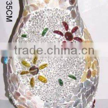 mosaic glass flower vase TPK-02C