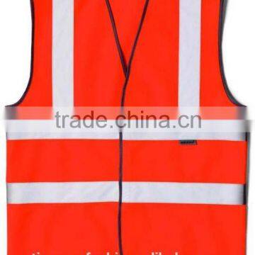 2015 Organge Reflective High Visibility Mining Workwear Vest Hot Sale Customed Work Clothes