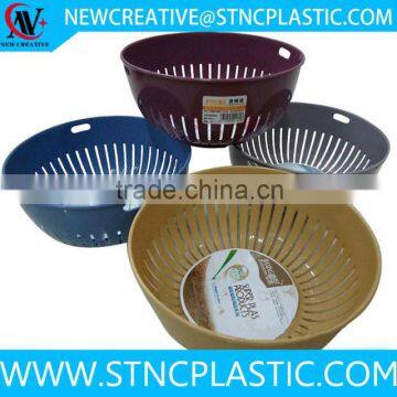 round shape plastic fruit vegetable strainer basket