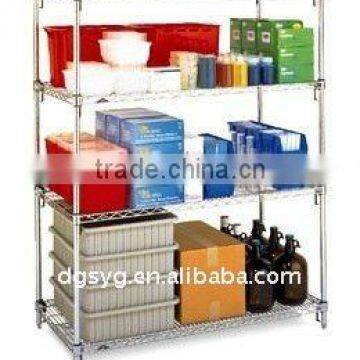 chrome display shelf for KItchenroom and supermarket