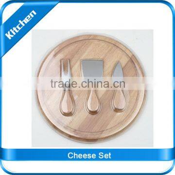 Kitchen Wooden Cheese Board Set High Quality photo-4