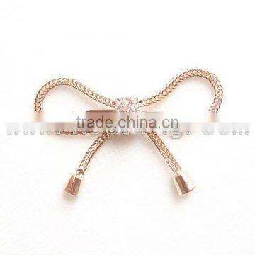 2014 new design shinning rhinestone buckle,bowknot buckle