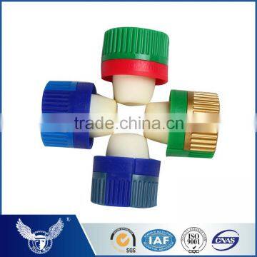 High output colored synthetic cork stopper for glass bottles