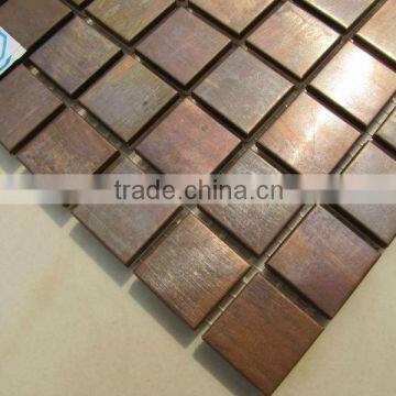 23*23mm decorative metal rust-coloured copper tiles