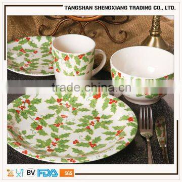 Hotsale 16pcs Hand Printed Stoneware Dinnerware Set photo-4