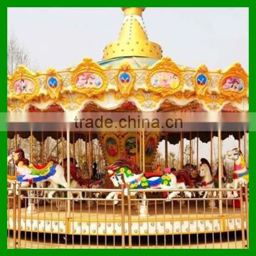 Best seller theme park equipment amusement electric luxury carousel ride