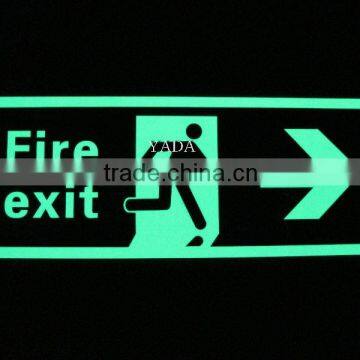 luminous fire exit safety signs/glow safety signs in construction/fire extinguisher signs printable