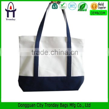 Customzed printing cotton tote bag canvas boat bag