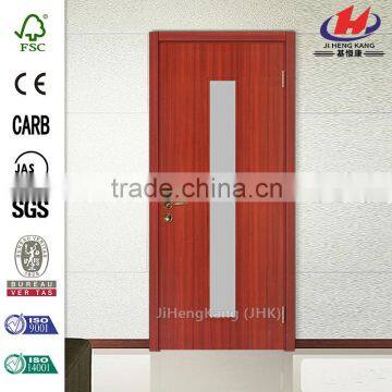 JHK- 010 Design In Bangladesh Wood Glass Vision Panel Waterproof Interior Door