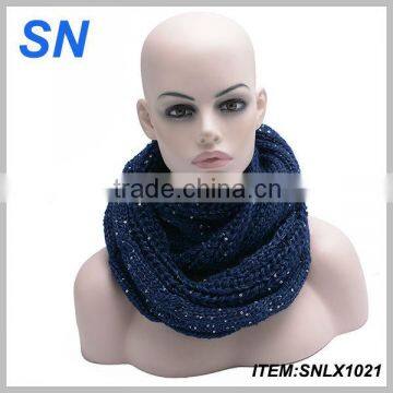Girls winter fashion infinity sparkle scarf