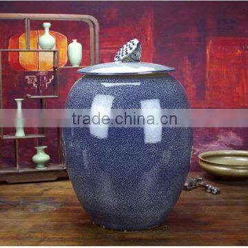 50CM Height Art Deign Excellent Quality Big Chinese Blue Jars for Storage Made in Vietnam photo-4