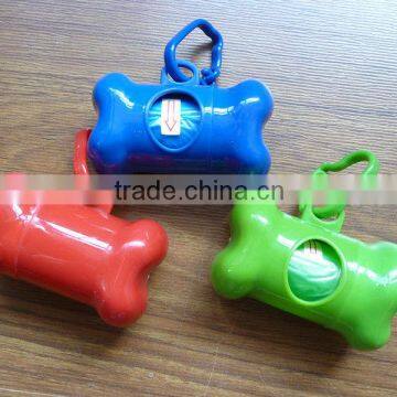 Promotional very useful and cheap bone shape pet waste bag dispenser