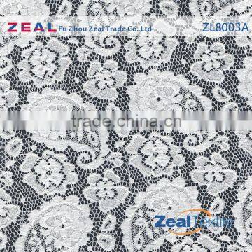 Embroidery nylon cord lace fabric 5 yard