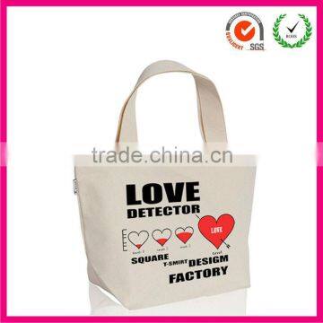 12 OZ cotton canvas tote bag natural 19x15x5 canvas shopping bag