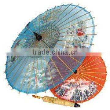 Promotional silk umbrella,craft umbrella,bamboo umbrella