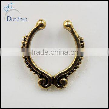 Fashion hot sale simple septum clicker nose rings