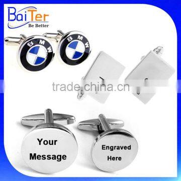 Custom Enamel Logo Round Cufflink,Custom Enamel Cufflinks