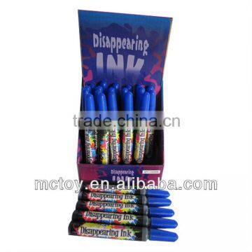 Hot sales Eco-friendly Magic Disappearing Blue Ink joke toys air erasable disappearing ink magic disappearing ink pen