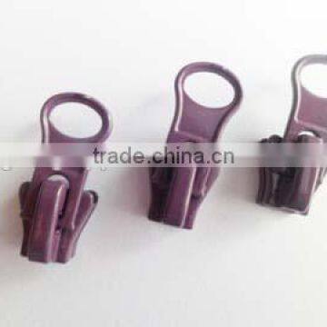 5# resin zipper auto-lock zipper slider painted color zipper head butterfly slider body