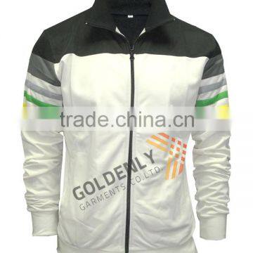 Men hot sale custom interlock jacket with cheap price made in China