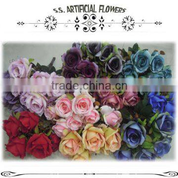 High quality artificial wedding flower bunch rose bouquet