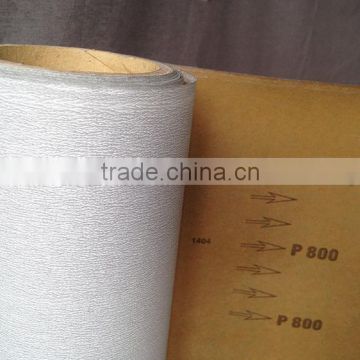 Dry coated anti-clog abrasive paper roll silicon carbide with full resin bonding and kraft paper suitable as sanding belt