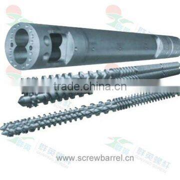 parallel twin screw and barrel for PE,PVC pipe extruder machine