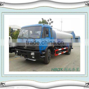 Dongfeng 153 12000 liter stainless steel water tank truck sale