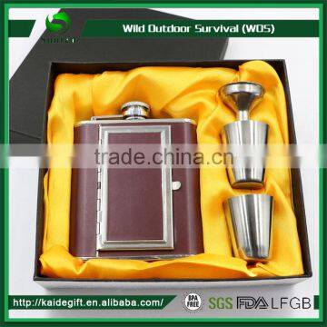 high quality customized logo 5 oz Stainless steel unique hip flask
