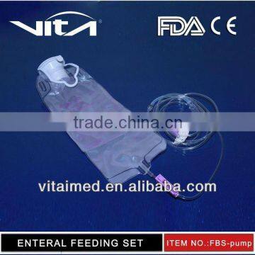 disposable medical enteral feeding bag set