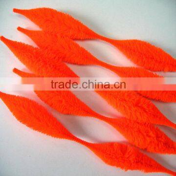 Christmas Party Decoration 18inch Orange Chenille Bump Stems