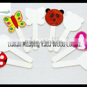 Animal Shaped Wood Craft Sticks