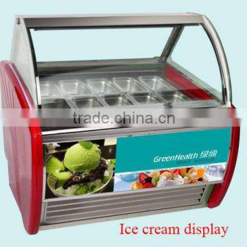 Display cooler Automatic defrosting Ice cream showcase/ice cream popsicle display