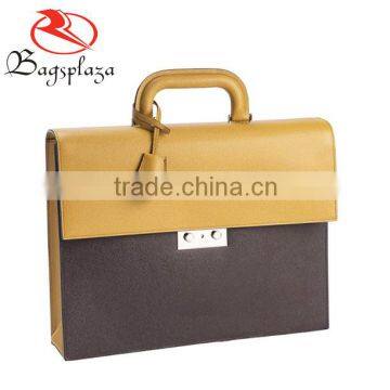 M4002 Wholesale custom buyer mens PU leather briefcase