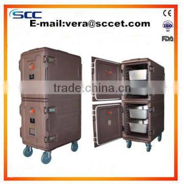 keep hot food and cold food insulated cabinet mobile food cart                        
                                                Quality Choice