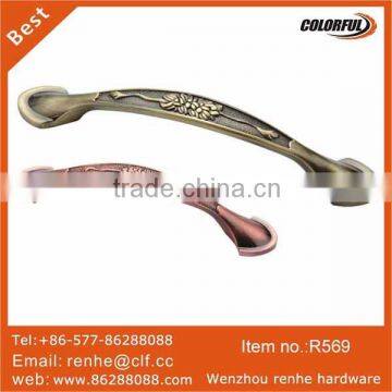 Zinc alloy diecast bronze laminated lever handle