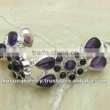 Wholesale Silver AMETHYST Bracelets Jewelry