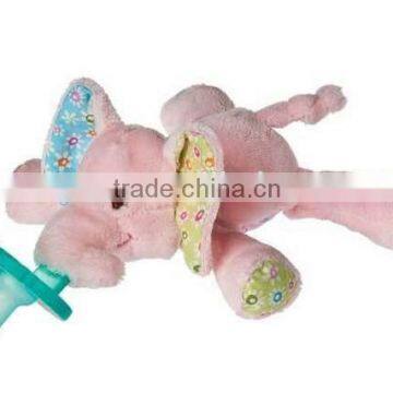 Plush animal pacifiers/Baby Silicone Pacifiers/Plush Animal Baby Nipples