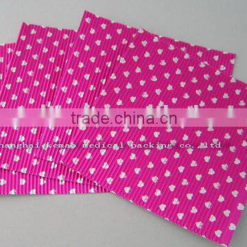 corrugated aluminium foil sheet for packing chocolates