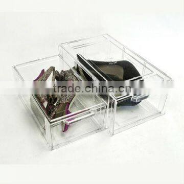 High quality customized acrylic shoe drawer acrylic shoe storage                        
                                                Quality Choice