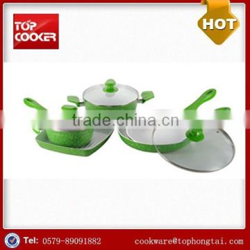 8pcs aluminum forged ceramic coating cookware sets