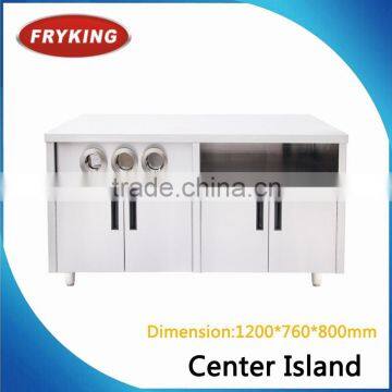 high quality stainless steel center island
