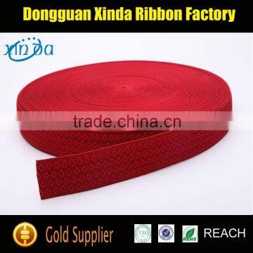 High Quality Custom Logo polyester woven elastic band, Jacquard Elastic Band