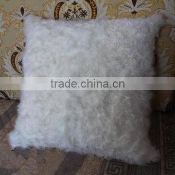 Cheap Wholesale Mongolian Lamb Fur Pillows