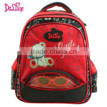 European girls brand beautiful school backpack bags for kids