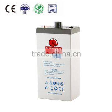 Long life 2 volt battery 2v 200ah telecom lead acid battery for Solar System