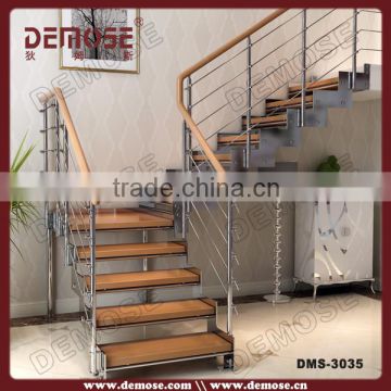 elegant wooden stair railing designs/interior stairs design ideas